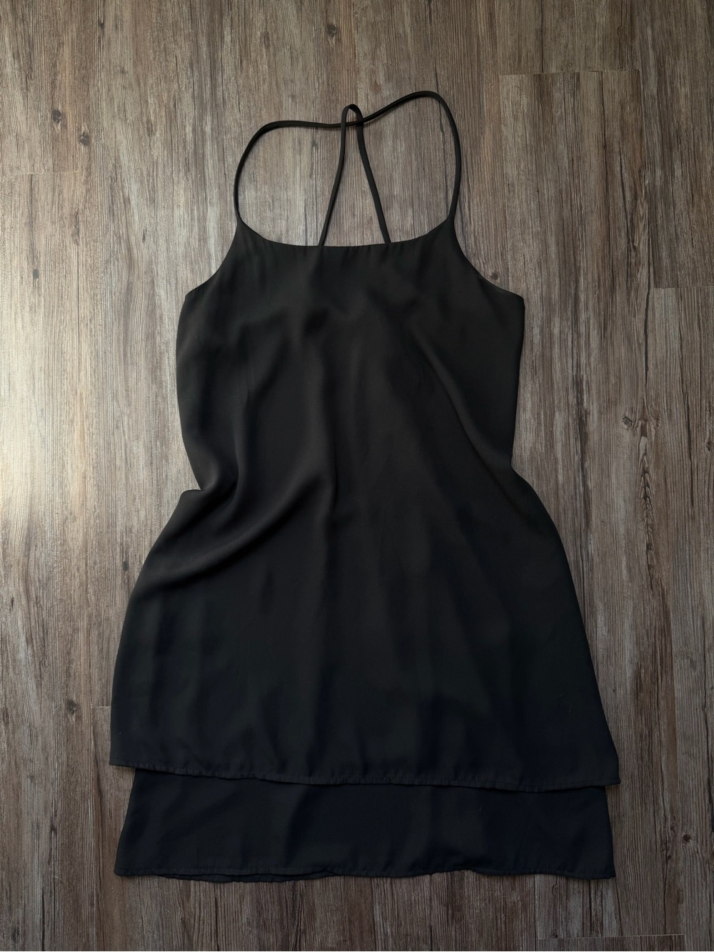 My Beloved Black Slip Dress with Thin Straps